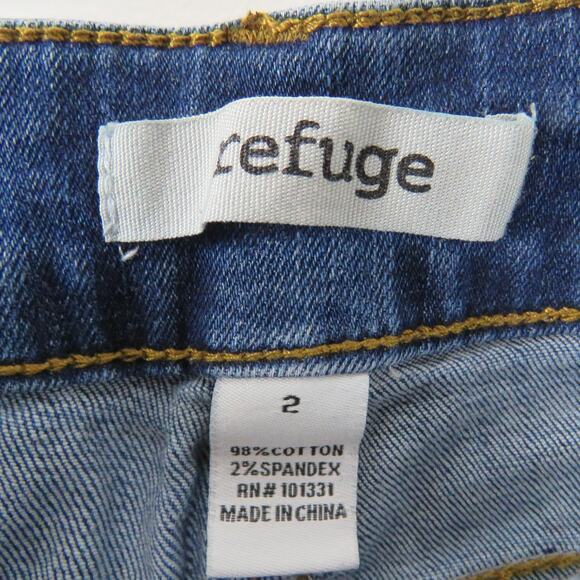 Charlotte Russe Refuge High Rise Ripped Jeans Distressed Skinny Jeans Size 2 - Picture 3 of 4